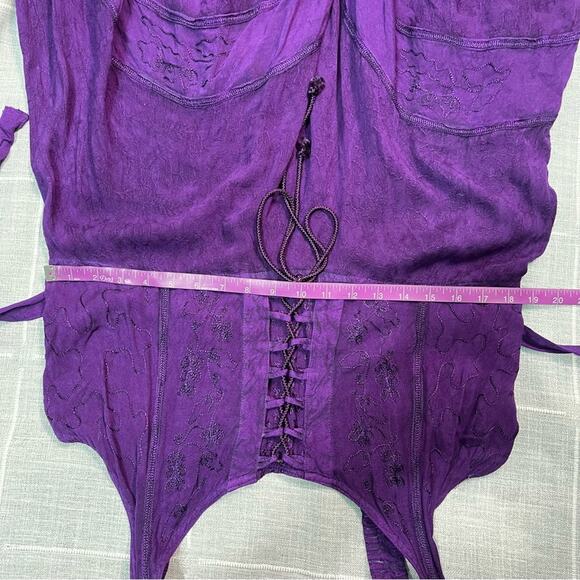 Fashion Terminal Free Size Purple Fairy Witch Whimsigoth Dress Corset Front - Picture 15 of 16